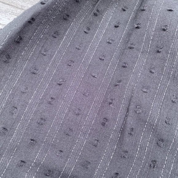 Old Navy Black Swiss Dots Holiday Party Dress with Silver Thread - Picture 8 of 11